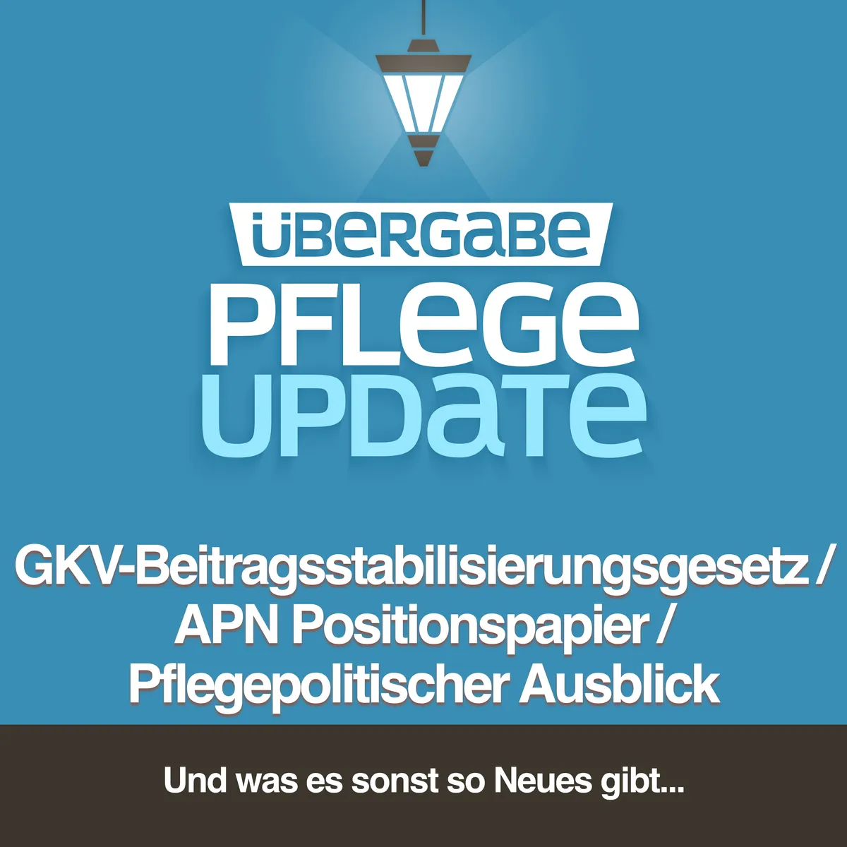 GKV-Beitragssatzstabilisierungsgesetz/ APN Positionspapier/ pflegepolitischer Ausblick