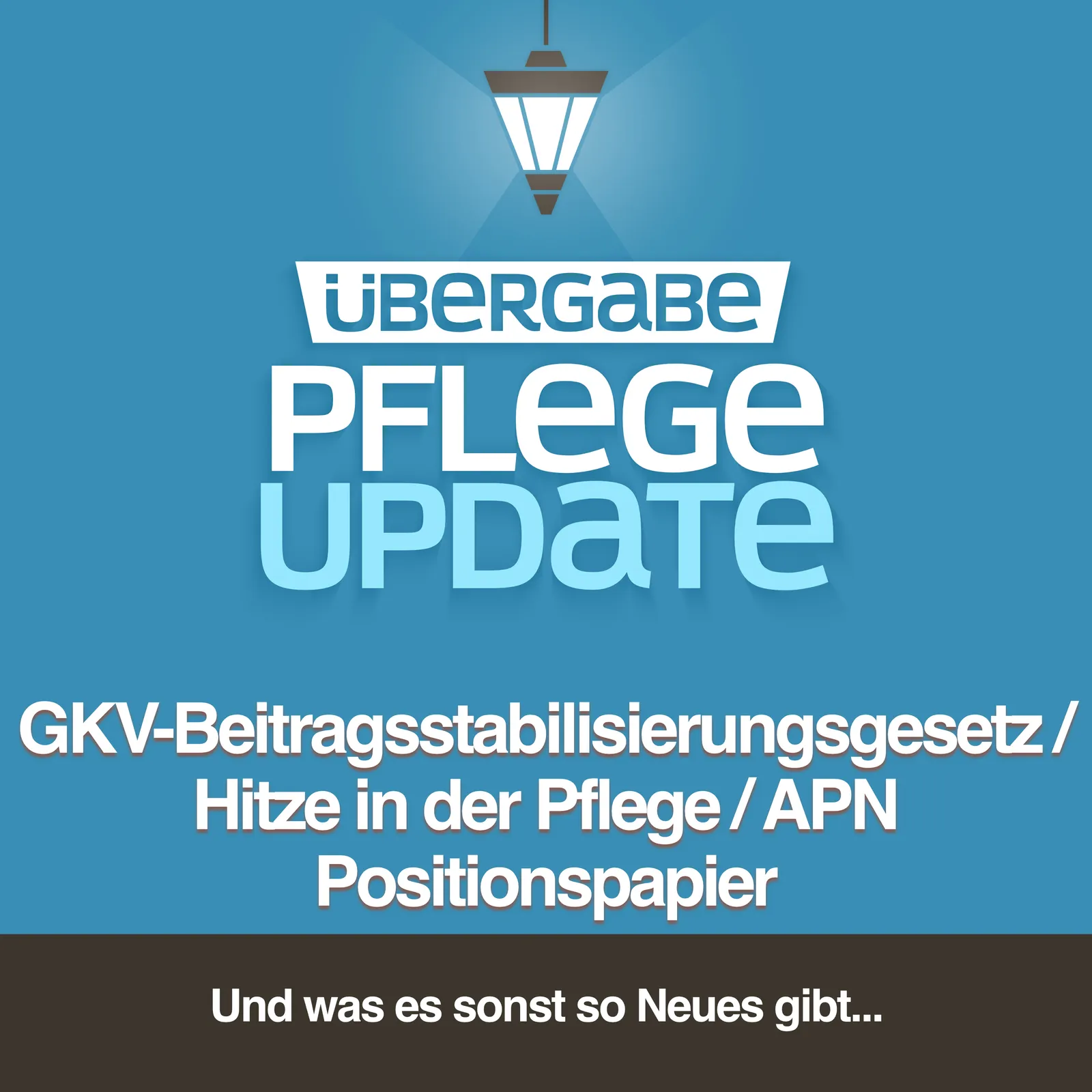 GKV-Beitragssatzstabilisierungsgesetz / Hitze in der Pflege / APN Positionspapier