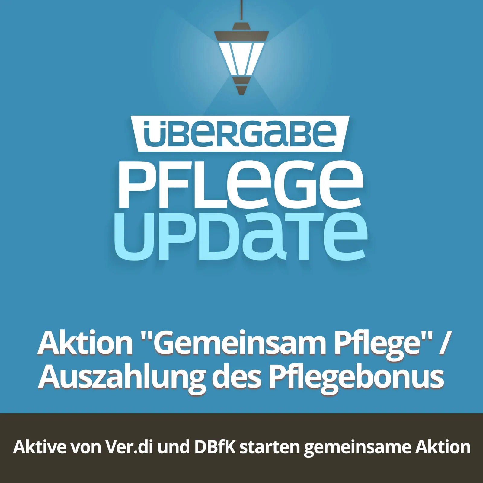Aktion "Gemeinsam Pflege" / Auszahlung des Pflegebonus