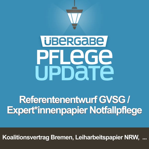 Referentenentwurf GVSG / Expert*innenpapier Notfallpflege